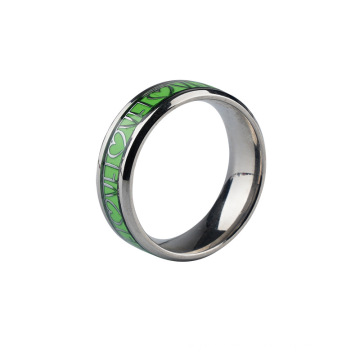 Joyería de anillo de acero de acero de acero inoxidable al por mayor titanium acero anillos